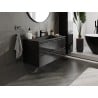Mexen Orio gabinete de baño 100 cm con lavabo Otis, 2 cajones, negro brillante/negro mate - 91A10-10047-2-BFF70-W18M71