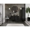 Mexen Orio gabinete de baño 100 cm con lavabo Otis, 2 cajones, negro brillante/negro mate - 91A10-10047-2-BFF70-W18M71