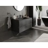 Mexen Orio gabinete de baño 100 cm con lavabo Otis, 2 cajones, negro mate - 91A10-10047-2-BFF71-W18M71