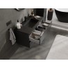 Mexen Orio gabinete de baño 100 cm con lavabo Otis, 2 cajones, negro mate - 91A10-10047-2-BFF71-W18M71