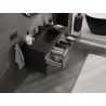 Mexen Orio meuble de salle de bain 100 cm avec lavabo Otis, 2 tiroirs, noir mat - 91A10-10047-2-BFF71-W18M71