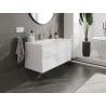 Mexen Orio armário de casa de banho 100 cm com lavatório Vela, 2 gavetas, branco brilho - 91A10-10047-2-BFF00-W23M00
