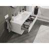 Mexen Orio Bathroom Cabinet 100 cm with Vela Sink, 2 Drawers, White Gloss - 91A10-10047-2-BFF00-W23M00