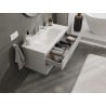 Mexen Orio meuble de salle de bain 100 cm avec lavabo Vela, 2 tiroirs, gris mat/blanc mat - 91A10-10047-2-BFF62-W23M01