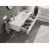 Mexen Orio meuble de salle de bains 120 cm avec lavabo Otis, 1 tiroir, blanc brillant - 91A10-12023-1-BF00-W18M00