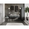 Mexen Orio 120 cm Bathroom Cabinet with Otis Sink, 1 Drawer, Matte Graphite/Matte White - 91A10-12023-1-BF66-W18M01