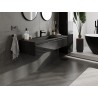 Mexen Orio mueble de baño de 120 cm con lavabo Otis, 1 cajón, negro brillo/negro mate - 91A10-12023-1-BF70-W18M71