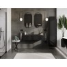 Mexen Orio meuble de salle de bain 120 cm avec lavabo Otis, 1 tiroir, noir brillant/noir mat - 91A10-12023-1-BF70-W18M71