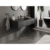 Mexen Orio meuble de salle de bain 120 cm avec lavabo Otis, 1 tiroir, noir mat - 91A10-12023-1-BF71-W18M71