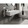 Mexen Orio bathroom cabinet 120 cm with Vela sink, 1 drawer, grey matte/white matte - 91A10-12023-1-BF62-W23M01