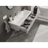 Mexen Orio bathroom cabinet 120 cm with Vela sink, 1 drawer, grey matte/white matte - 91A10-12023-1-BF62-W23M01