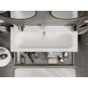 Mexen Orio armadietto da bagno 120 cm con lavabo Vela, 1 cassetto, grigio opaco/bianco opaco - 91A10-12023-1-BF62-W23M01