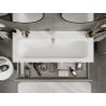 Mexen Orio bathroom cabinet 120 cm with Vela sink, 1 drawer, grey matte/white matte - 91A10-12023-1-BF62-W23M01