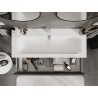 Mexen Orio Bathroom Cabinet 120 cm with Vela Sink, 1 Drawer, Matte Graphite/Matte White - 91A10-12023-1-BF66-W23M01