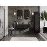 Mexen Orio mobile da bagno 120 cm con lavabo Vela, 1 cassetto, nero lucido/nero opaco - 91A10-12023-1-BF70-W23M71