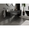 Mexen Orio badkamerkast 120 cm met wastafel Vela, 1 lade, zwart glans/zwart mat - 91A10-12023-1-BF70-W23M71