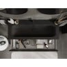 Mexen Orio bathroom cabinet 120 cm with Vela sink, 1 drawer, black gloss/black matte - 91A10-12023-1-BF70-W23M71