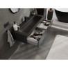 Mexen Orio vannitoakapp 120 cm valamuga Vela, 1 sahtel, must matt - 91A10-12023-1-BF71-W23M71