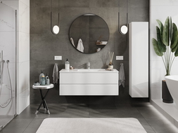 Mexen Orio mueble de baño 120 cm con lavabo Otis, 2 cajones, blanco brillo - 91A10-12047-2-BFF00-W18M00