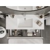 Mexen Orio bathroom cabinet 120 cm with Otis sink, 2 drawers, white matte - 91A10-12047-2-BFF01-W18M01