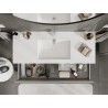 Mexen Orio vannitoakapp 120 cm valamu Otis, 2 sahtlit, hall matt/valge matt - 91A10-12047-2-BFF62-W18M01