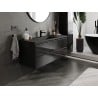 Mexen Orio armario de baño 120 cm con lavabo Otis, 2 cajones, negro brillo/negro mate - 91A10-12047-2-BFF70-W18M71