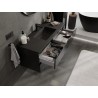 Mexen Orio mobile da bagno 120 cm con lavabo Otis, 2 cassetti, nero lucido/nero opaco - 91A10-12047-2-BFF70-W18M71