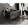 Mexen Orio mobile da bagno 120 cm con lavabo Otis, 2 cassetti, nero opaco - 91A10-12047-2-BFF71-W18M71