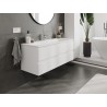 Mexen Orio 120 cm Bathroom Cabinet with Vela Basin, 2 Drawers, Matt White - 91A10-12047-2-BFF01-W23M01