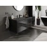 Mexen Orio mueble de baño 120 cm con lavabo Vela, 2 cajones, negro brillo/negro mate - 91A10-12047-2-BFF70-W23M71