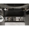 Mexen Orio gabinete de baño 120 cm con lavabo Vela, 2 cajones, negro mate - 91A10-12047-2-BFF71-W23M71