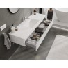 Mexen Orio meuble de salle de bain 140 cm avec lavabo Otis, 1 tiroir, blanc brillant - 91A10-14023-1-BF00-W18M00