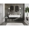 Mexen Orio meuble de salle de bains 140 cm avec lavabo Otis, 1 tiroir, blanc mat - 91A10-14023-1-BF01-W18M01