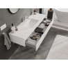 Mexen Orio mueble de baño de 140 cm con lavabo Otis, 1 cajón, blanco mate - 91A10-14023-1-BF01-W18M01