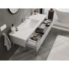 Mexen Orio armario de baño 140 cm con lavabo Otis, 1 cajón, gris mate/blanco mate - 91A10-14023-1-BF62-W18M01