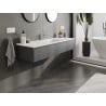 Mexen Orio mueble de baño de 140 cm con lavabo Otis, 1 cajón, grafito mate/blanco mate - 91A10-14023-1-BF66-W18M01