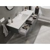Mexen Orio mueble de baño de 140 cm con lavabo Otis, 1 cajón, grafito mate/blanco mate - 91A10-14023-1-BF66-W18M01