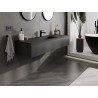 Mexen Orio mobile da bagno 140 cm con lavabo Otis, 1 cassetto, nero opaco - 91A10-14023-1-BF71-W18M71