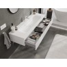 Mexen Orio mobile da bagno 140 cm con lavabo Vela, 1 cassetto, bianco lucido - 91A10-14023-1-BF00-W23M00