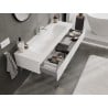 Mexen Orio mueble de baño 140 cm con lavabo Vela, 1 cajón, blanco mate - 91A10-14023-1-BF01-W23M01