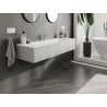 Mexen Orio meuble de salle de bain 140 cm avec lavabo Vela, 1 tiroir, gris mat/blanc mat - 91A10-14023-1-BF62-W23M01