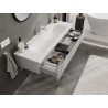 Mexen Orio mueble de baño de 140 cm con lavabo Vela, 1 cajón, gris mate/blanco mate - 91A10-14023-1-BF62-W23M01