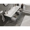 Mexen Orio mobile bagno 140 cm con lavabo Vela, 1 cassetto, grafite opaco/bianco opaco - 91A10-14023-1-BF66-W23M01