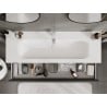 Mexen Orio mueble de baño de 140 cm con lavabo Vela, 1 cajón, grafito mate/blanco mate - 91A10-14023-1-BF66-W23M01