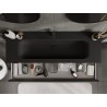 Mexen Orio Bathroom Cabinet 140 cm with Vela Sink, 1 Drawer, Black Matte - 91A10-14023-1-BF71-W23M71