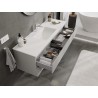 Mexen Orio meuble de salle de bains 140 cm avec lavabo Otis, 2 tiroirs, gris mat/blanc mat - 91A10-14047-2-BFF62-W18M01