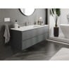 Mexen Orio gabinete de baño de 140 cm con lavabo Otis, 2 cajones, grafito mate/blanco mate - 91A10-14047-2-BFF66-W18M01