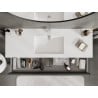 Mexen Orio mobile bagno 140 cm con lavabo Otis, 2 cassetti, grafite opaco/bianco opaco - 91A10-14047-2-BFF66-W18M01