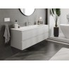 Mexen Orio armadietto bagno 140 cm con lavandino Vela, 2 cassetti, grigio opaco/bianco opaco - 91A10-14047-2-BFF62-W23M01