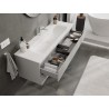 Mexen Orio armadietto bagno 140 cm con lavandino Vela, 2 cassetti, grigio opaco/bianco opaco - 91A10-14047-2-BFF62-W23M01
